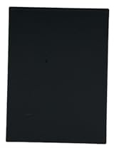 Black Adhesive Flat Plate Escutcheon Blank