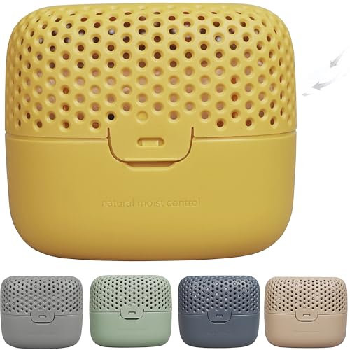 AbsoDry Duo Family - Déshumidificateur d'air anti moisissure non électrique - Absorbeur d'humidité - Pour une meilleure qualité de l'air - Anti humidité maison, salle de bain, chambre - Chanterelle