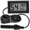Cndiyald Hygromètre à thermomètre numérique avec sonde externe pour aquarium, incubateur, reptiles et plus - Noir - Part Number: D240729OYO6RS4C06UK