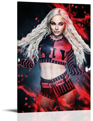 GOORAL Liv Morgan Poster, Kunstwerke, Leinwand, ästhetische Wandkunstdrucke, moderne Dekoration, 50 x 75 cm