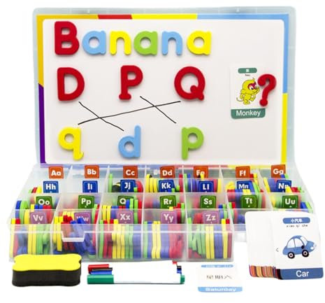 Letras y números magnéticos, imanes de letras para niños | Kit colorido de letras y números del alfabeto Imán para nevera | Juego de juguetes coloridos de aprendizaje educativo, juego de letras magnét