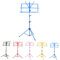 VICASKY Folding Music Sheet Tripod Stand Adjustable Metal Music Stand for Guitar Sheet Random