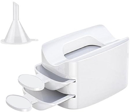 Nail Polish Dip Powder Tray - Glitter Recycling System, Double Layer Dip Powder Organizer | 2-In-1 Dip Powder Recycling Case Design, Nail Dip Recycling for Both Beginners and Professional Manicurists