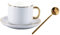 dsmsdre Tazza da caffè E Piattino, Tazza da Acqua in Ceramica Vintage di Lusso Leggero, Tazza da tè per Uso Domestico in Stile Ins, Tazza da Latte/Tazza da Colazione/Tazza da La,H
