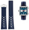 London Craftwork Echtlederarmband für Tag Heuer Carrera Monaco Formel 1 Uhr, 22 mm, Schwarz / Blau, Einheitsgröße, Leder, Kein Edelstein