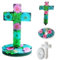 Kreuz-Silikonform, Kreuz mit Sockel, Harz-Silikonform, Kreuzform, Kerzenformen, Epoxidharz-Formen, DIY Handwerk Gips, Ornamente, Heimdekoration, gesegnetes Kreuz Geschenk
