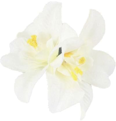 Pinza para el pelo de tela con flores para mujer, elegante clip lateral de tela, accesorios para el cabello, pasadores para cola de caballo