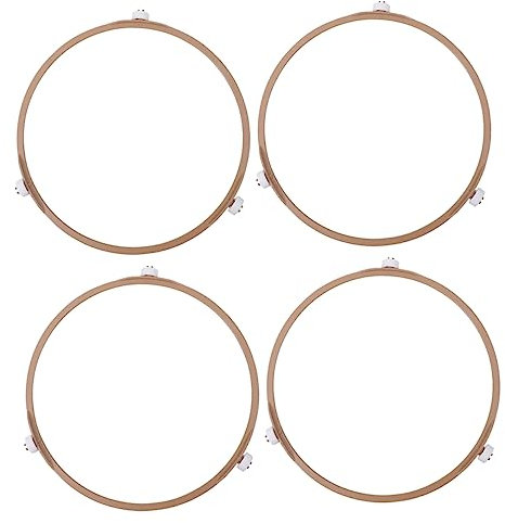 GALPADA 4Piezas Soporte Giratorio De Vidrio Para Microondas Base De Compatible Con Microondas Repuestos Para Cocina