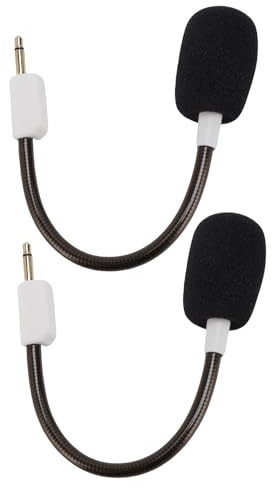Plyisty Ersatzmikrofon für Blackshark V2 Gaming -Headset, 3,5 Mm Buchse, Abnehmbares Rauschunterdrückungsmikrofon für Blackshark V2 SE/Pro (White)