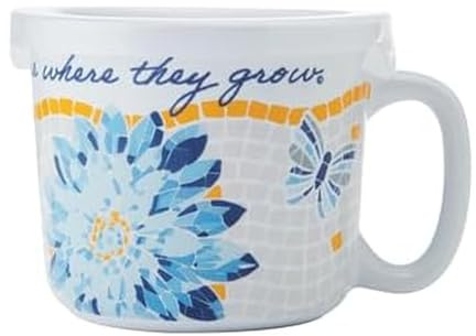 Dolly Parton Soup Mug with Lid –Oversized Ceramic Mug with Mosaic Lyric Design, Airtight Lid for Storage and Travel, Oven and Microwave Safe, Dishwasher Safe, 16 Ounce