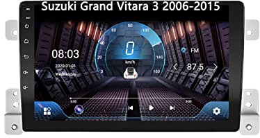 2 DIN Pantalla Radio para Suzuki Grand Vitara 3 2006-2015 9 Inches Android 15 Coche Pantalla Steering Wheel Controls para, 8 Core 6G+128G
