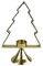 Weihnachtsbaum mit Windlicht gold Größe wählbar Dekobaum Weihnachtsbaum Alu Deko, Größe:S