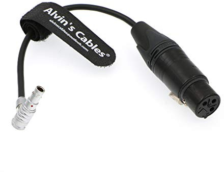 Alvin's Cables 5 Pin 00 Stecker auf Original XLR 3 Pin Buchse Kabel für Z CAM E2 Kamera