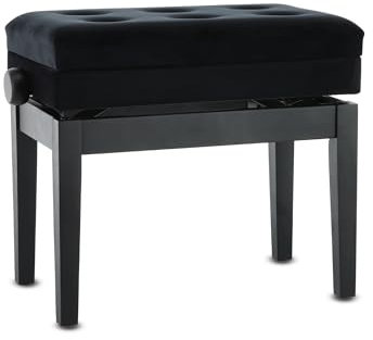 GEWA Pianobank Deluxe Compartment schwarz matt, mit Notenfach