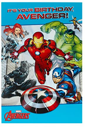 Avengers Birthday Card - Birthday Card Avengers - Marvel Birthday Card - Birthday Card Boys - Superhero Birthday Card - Marvel Birthday Gifts - Kids Birthday Gifts - Birthday Gift Card