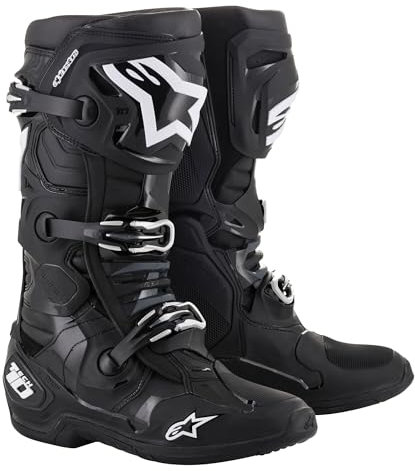 Alpinestars Faster-3 Shoes Black/Grey Camo/Fluo Red, Calzado Hombre, 43.5 EU