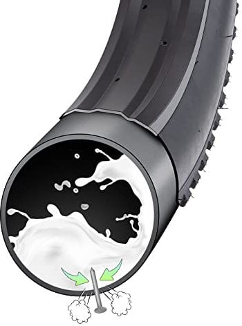 YunSCM 2-PCS 52/62-559 Verdickung Selbstdichtende 26 Zoll Schlauch 26x2.10/2.40 AV32mm, Selbstreparierender, pannensicher, Kompatibel mit 26x2.10/2.125/2.25/2.35/2.4 Fahrradreifen Schläuche