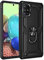 BestST Hülle für Samsung Galaxy A71 5G + schutzfolie,Handyhülle für Samsung A71 5G Cover,Armor Stoßfest TPU PC Schutzhülle Ringhalter Handytasche Case für Samsung Galaxy A71 5G Handy Hüllen,Schwarz