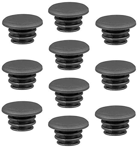 Midream Lot de 10 bouchons de verrouillage pour guidon de vélo de route, BMX, VTT, scooter Noir