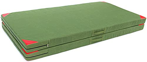 Turnmatte Weichbodenmatte Faltgymnastik-Taumelmatte, verschleißfeste Leinwand-Schwamm Fitness-Mat Trainingsmatte, Kindergarten-Gewölbe, Kampfkunst, cool laufend 200x100x20cm