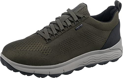 Geox U Spherica 4x4 B Abx, Scarpe da ginnastica Uomo, Verde Dk Olive, 42 EU