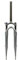 28 Zoll Feder Gabel 1 1/8 A Head Zoom Schaftlänge 250mm Lock Out Silber