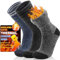 Thermosocken für Winter Warme Kuschelsocken Dicke Wintersocken Skisocken Arbeitssocken Weihnachtssocken Damen Herren Socken Geschenke Kuschelsocken Weihnachten Winter Christmas Socks 3 Paar(Blau,L)