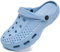 ChayChax Zuecos con Soporte de Arco para Mujer Hombre Verano Zapatos de Jardín Zapatillas de Playa Piscina con Ortopedicas Plantillas, Camo Azul, 42/43 EU (Fabricante 280)