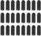 ECSiNG 24 Stück 90 Grad Dart Flügelschutz Aluminiumlegierung Dart Flugschutz Professionelles Wettkampf Dart Zubehör 3 mm X 8,5 mm Schwarz