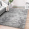FVVRAX Ultra-Plush Shaggy Area Rug for Bedroom & Living Room – Machine Washable Luxury Tie-Dye Carpet, Non-Slip Fluffy Floor Mat for Cosy Homes, Nursery & Dorm Decor, 240x300cm, Light Grey