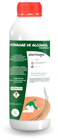 Plantawa Vinagre de Alcohol Concentrado 1 litro | Solución Natural para el Cuidado de Superficies | Acción Eficaz y Seguro | Desincrustante Calcáreo, Sin Residuo.