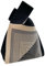 CCAIPU Borsa Tote a Maglia per Donne, Riutilizzabile Shopping Bag Carino Moda Mini a Mano Casual Carry Knitting da Polso (Nero)