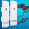 Wireless Bridge Ubiquiti NanoStation M5 PRE-CONFIGURED Bundle of 2 Ubiquiti airMAX NSM5-US, Point to Point Outdoor WiFi Bridge, Plugh and Play, 5GHz, 150+Mbps, 15+km Link Range, Network WiFi Bridge.