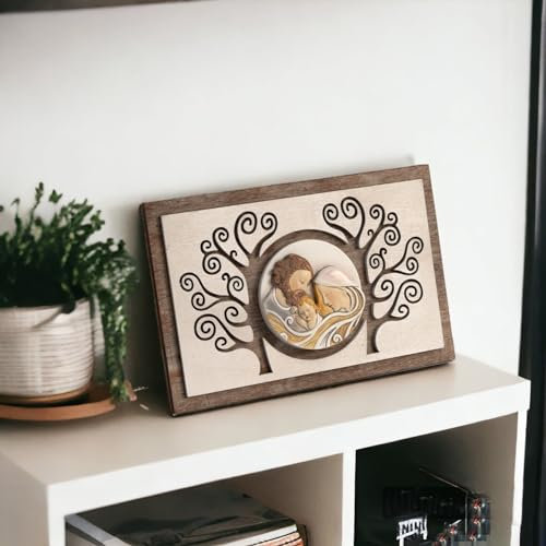 Doni Bomboniere Addobbo Natalizio offerte Icona Sacra Famiglia presepe natività Natale casa Idea Regalo Natale Decorazione Accessori Gadget FESTIVITÀ economici Originali Cristiano