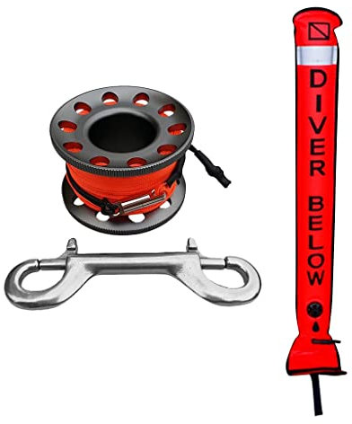 Tiuimk Tauchen SMB Oberflächenmarkierungsboje Signalröhre mit Tauchrolle Spule Grau
