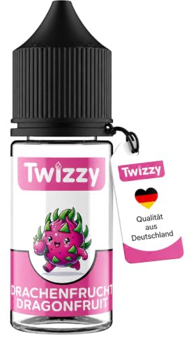 Twizzy Drachenfrucht Lebensmittelaroma 30ml - Aromakonzentrat | Aromatropfen für Shakes, Cocktails, Desserts, Eis und Getränke, vegan, zuckerfrei, laktosefrei, mit Tropfer