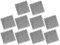 Spacnana 10 Stück Plüschschaummatte 12,2 x 11,8 Zoll rutschfeste verdickte Flauschige Teppichfliesen für Schlafzimmer Spielzimmer (GRAY)