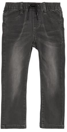 s.Oliver Junior Jungen 2154079 Jogpants Jeans, Pelle Straight Leg, Grau/Schwarz 95z2, 98 Slim EU