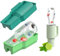 Toivize Cup Ice Mold for Stanley, Ice Cube Tray for Stanley Silicone Ice Mold with Lid Cup Ice Mould for Stanley Hollow Cylinder Molds for Cocktails, Whiskey, Coffee - Green