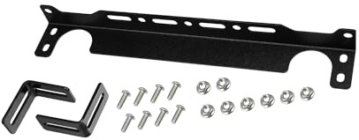 A ABSOPRO Oil Cooler Mounting Bracket Kit 330mm Aluminum Alloy Black | Engine oil cooler radiator adapter kit, Transmission oil cooler mounting kit, Car item replacement