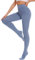 DUCMODA Damen Strumpfhose 80 DEN 29 Farben Elastisch Feinstrumpfhose Blickdicht Pantyhose Bunte Damenstrumpfhosen,Seeblau,M