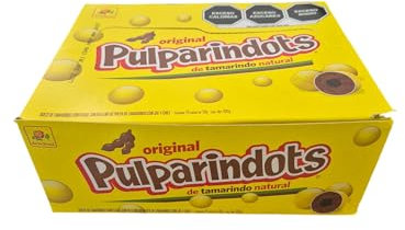 Pulparindots by De la Rosa - Dulces Mexicanos de Tamarindo y Chile | Caja de 20 sobres de 30g | Sabor Original | Explosión de Sabores Auténticos