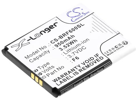 TECHTEK Batteria 950mAh compatibile con [Brondi] Amico Mio + C, Amico Mio+, Special e, Supe, Super sostituisce F6 FBA