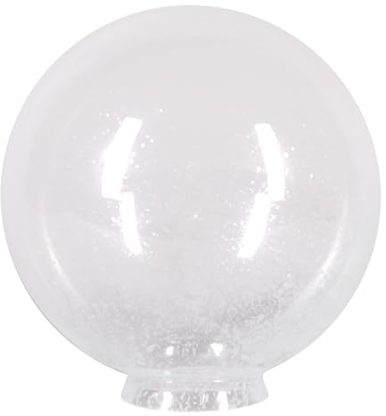 Kugelglas Lampenglas Blasenglas Ø 200mm Leuchtenglas Transparent mit Kragen