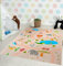 the carpet Happy Life Kinderzimmer, Kinderteppich, Spielteppich, Straßenteppich, Straße, Dschungel, Tiere, Auto, Beige-2, 120 x 160 cm