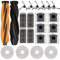 Accessoires pour Dreame X50 Ultra Complete/L50 Pro Ultra/X50 Master aspirateur robot, 2 brosses principales, 6 sacs à poussière, 4 filtres HEPA, 6 brosses latérales, 4 chiffons