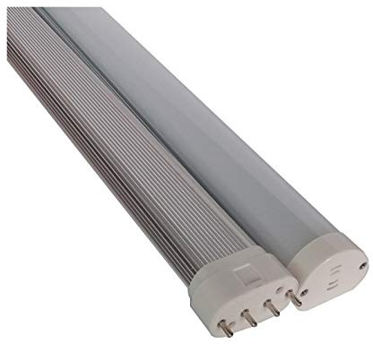MEIVIYA Lampadina a LED a forma di mais 2PCS Condotto 2G11 Spina Luce 22W 100-277V Alto CRI Bianco Latte Strisce Cofano Trasparenti 2G11 LED(Natural white 4000K)