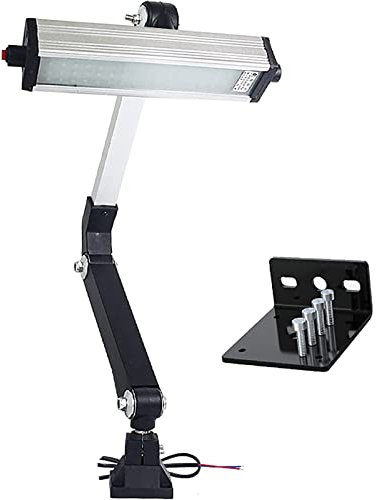 Lampada LED pieghevole a braccio lungo per trapano, Lampada da tornio multifunzione impermeabile, Lampada da lavoro regolabile multi-angolazione per l'illuminazione di macchi(Size:32W,Color:110v-220v)