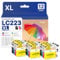 RUDGUZ LC223 XL Patronen LC223XL Multipack LC-223XLVAL Kompatibel für LC223 Druckerpatronen Brother LC-223XL LC-223 für Brother MFC J5320DW Patronen MFC-J480DW MFC-J4420DW DCP-J4120DW (12er-Pack)