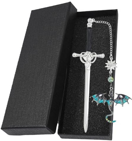 Lesezeichen Drache mit Schwarz Box, Fantasy Lesezeichen Personalisiert für Leseliebhaber Buchliebhaber, Interessant Book Accessories Büro Schule Fami